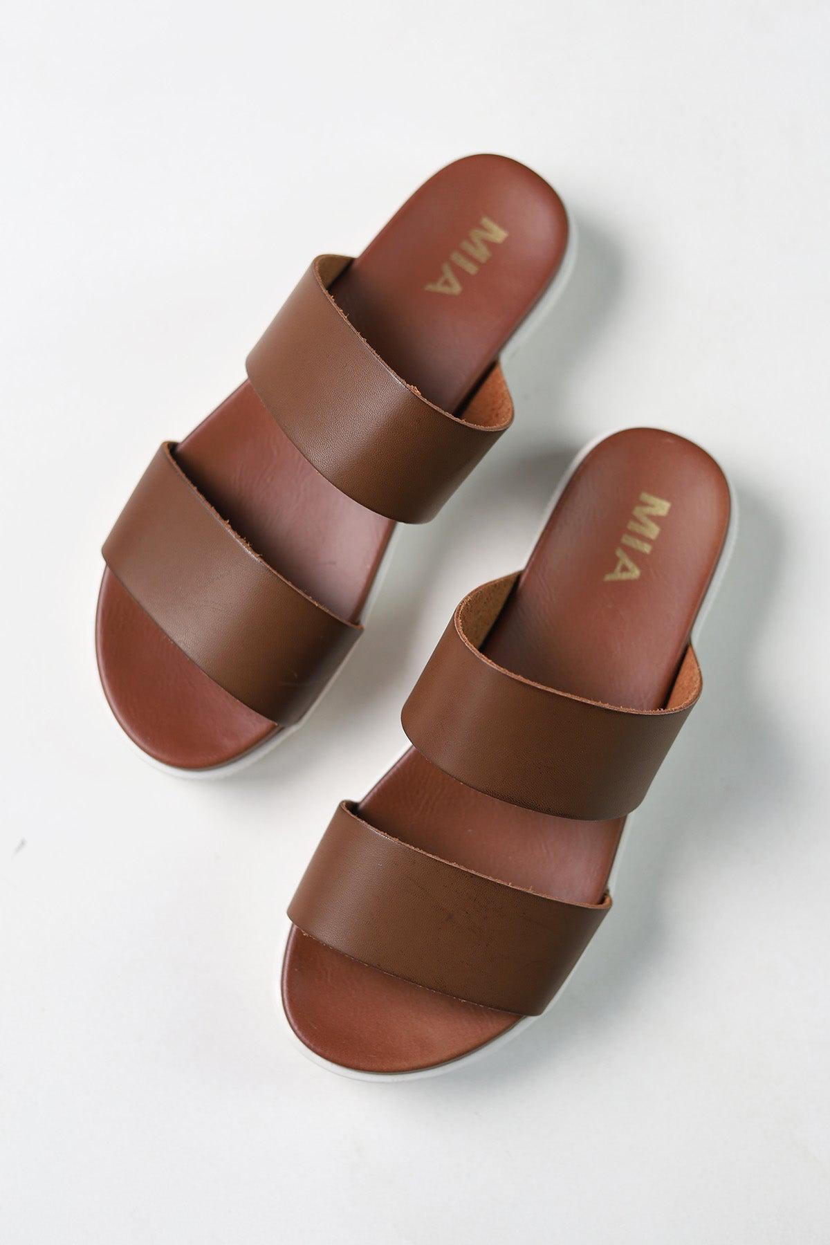 Mia Saige Two Strap Sandals