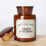 Tobacco + Patchouli 8 oz. Apothecary Candle