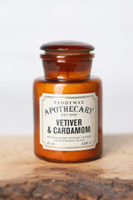 Vetiver + Cardamom 8 oz. Apothecary Candle