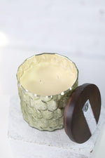 Wooden Lid + Mercury Glass "Sweet Grace" Candle